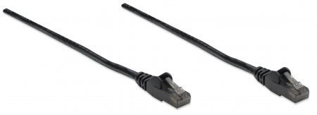 INTELLINET Patchcord Cat6 UTP 10 m 100% Cu czarny 343794