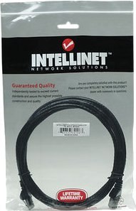 INTELLINET Patchcord Cat6 UTP 2 m 100% Cu czarny 342063