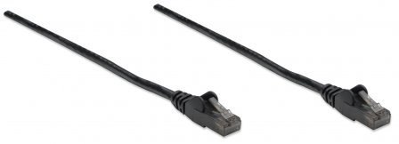 INTELLINET Patchcord Cat6 UTP 0.5 m 100% Cu czarny 342032
