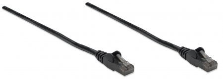 INTELLINET Patchcord Cat6 UTP 1.5 m 100% Cu czarny 342056