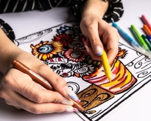 Kolorowanka Van Gogh Słoneczniki w Wazie