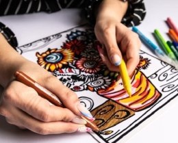 Kolorowanka Welw. A4 Jednorożec Zodiak