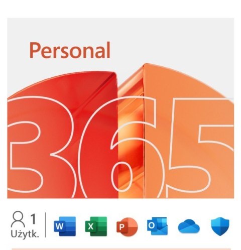 Microsoft 365 Personal 1Y 1U Win/Mac 32/64bit MICROSOFT EP2-32306 Do użytku domowego 1