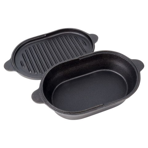 BRYTFANNA PATELNIA ŻELIWNA Z PATELNIĄ 2w1 28x16cm CAST LINE 279053