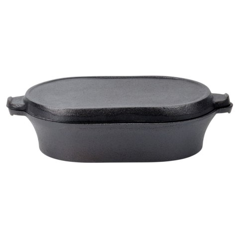 BRYTFANNA PATELNIA ŻELIWNA Z PATELNIĄ 2w1 28x16cm CAST LINE 279053