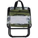 KRZESŁO WĘDKARSKIE TURYSTYCZNE SKŁADANE JUNGLE LIGHT Z TORBĄ POD SIEDZISKIEM 35x28x58CM
