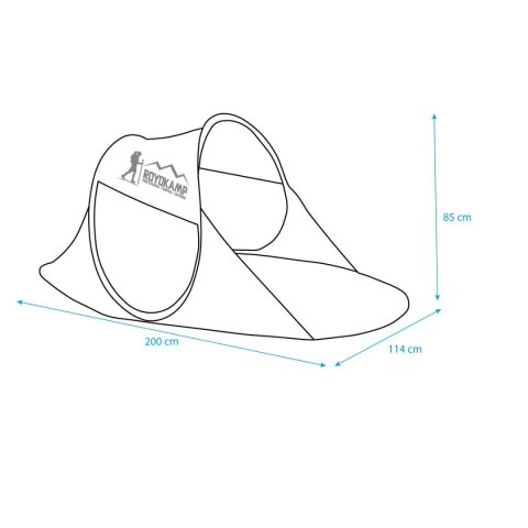 NAMIOT PARAWAN PLAŻOWY SAMOROZKŁADAJĄCY 190x120x86CM CZERWONO - SZARY