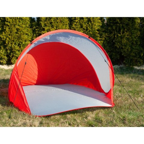 NAMIOT PARAWAN PLAŻOWY SAMOROZKŁADAJĄCY 190x120x86CM CZERWONO - SZARY