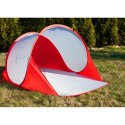 NAMIOT PARAWAN PLAŻOWY SAMOROZKŁADAJĄCY 190x120x86CM CZERWONO - SZARY