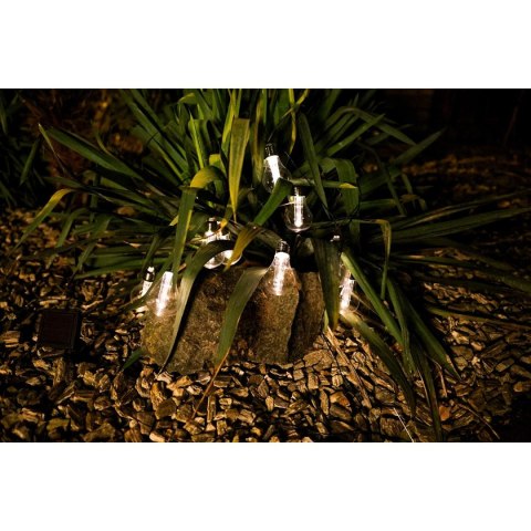 LAMPA SOLARNA GIRLANDA OGRODOWA PARTY LIGHT 10 LED 3.8M