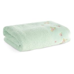 Ręcznik DALIA kwiatowy haft 50x90 cm mięta