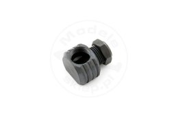 SAITO #65140 - Muffler right angle adapter with a nut