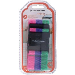 UNIWERSALNY PAS ZABEZPIECZAJĄCY DO WALIZKI SPINAJĄCY DUNLOP 200x5CM RÓŻ-NIEB-ZIEL