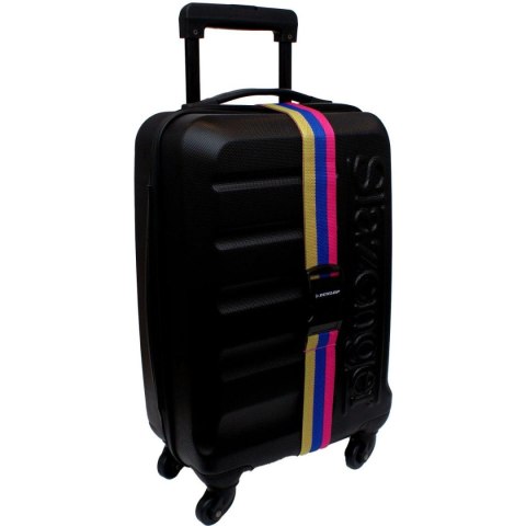 UNIWERSALNY PAS ZABEZPIECZAJĄCY DO WALIZKI SPINAJĄCY DUNLOP 200x5CM RÓŻ-NIEB-ZIEL