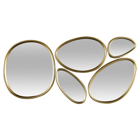 Zestaw 5 luster organicznych LUMA złote