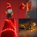 LAMPKI DRUCIKI NA BATERIE GIRLANDA 90 LED CIEPŁY BIAŁY FLASH LUCA