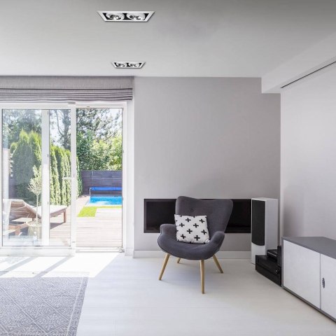 Lampa podtynkowa Plaza biała 2xGU10