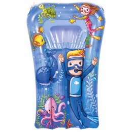 MATERAC PLAŻOWY Z OKIENKIEM PODWODNY ŚWIAT 74x48CM 37591 - NIEBIESKI