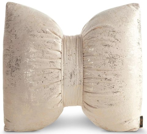 Poduszka w kształcie kokardy KOKARDA1 nadruk beżowa