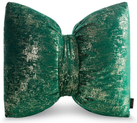 Poduszka w kształcie kokardy KOKARDA1 nadruk zielona