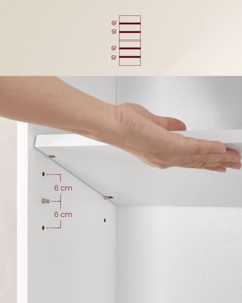 Regał na książki 6 otwartych półek