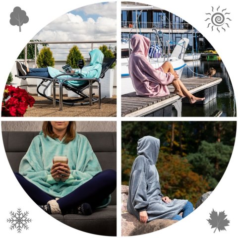 Bluzair - Bluza koc 4w1 - miętowy