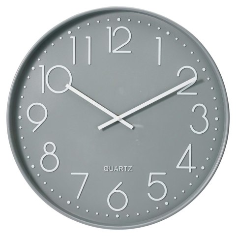 Duży zegar ścienny szary 50 cm