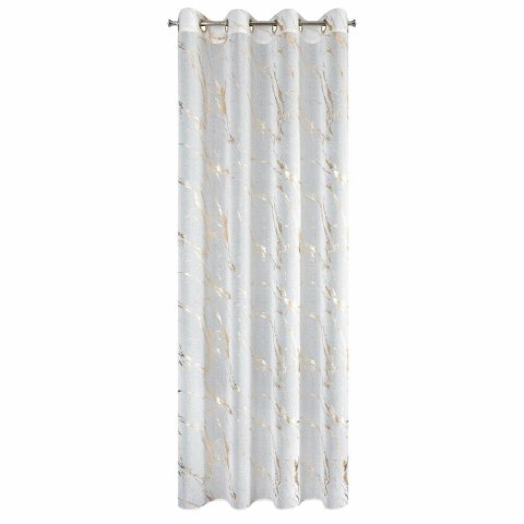 Firana MOLLY1 140x250 cm biała/złota prz