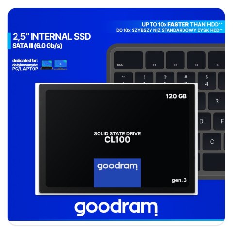 Dysk SSD GOODRAM SSDPR-CL100-120-G3 (2.5″ /120 GB )