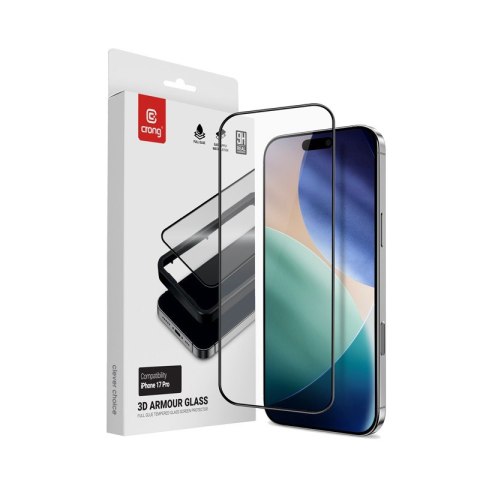3D Armour Glass - Szkło hartowane iPhone 17 Pro + ramka instalacyjna
