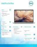 Laptop Dell Pro 14 Plus PB14255/AMD Ryzen 5 PRO 230/32GB/1TB SSD Gen4 CL25/14.0 FHD+/Radeon 760M/FgrPr&SmtCd/FHD/IR Cam/Mic/WLAN