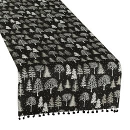 Bieżnik ZIMOWA MAGIA 40x140 cm czarny