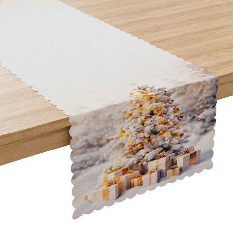 Bieżnik wodoodporny ZŁOTA CHOINKA 38x160