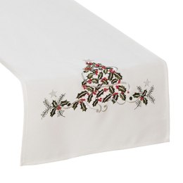 Bieżnik z haftem ZIELONY UROK 40x160 cm