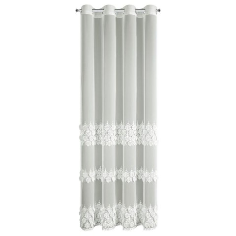 Firana NIRA haft 3D liście 140x250 cm