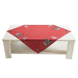 Obrus ŚNIEŻNA MAGIA 85x85 cm czerwony