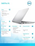 Laptop Dell Pro 14 PC14255/AMD Ryzen AI 7 PRO 350/16GB/1TB SSD CL25/14.0 FHD+/Radeon 860M/FgrPr/FHD/IR Cam/Mic/WLAN+BT/Backlit K