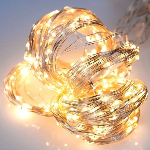 KURTYNA ŚWIETLNA 300 LED 3m Z PILOTEM 839439 BIAŁY CIEPŁY