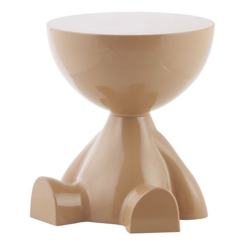 Minimalistyczny stolik RODI ciemny beż 36,5x41 cm