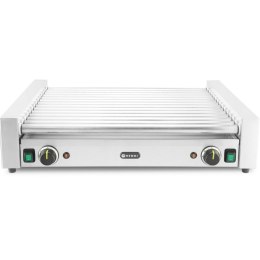 Podgrzewacz grill rolkowy do parówek hot-dogów dwustrefowy XL 14 rolek 65 cm 2000 W