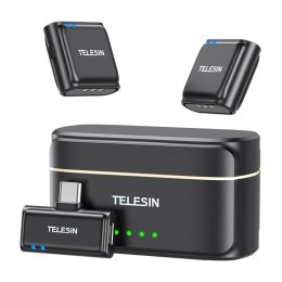 Mikrofon bezprzewodowy krawatowy + powerbank TELESIN do telefonów (USB-C)
