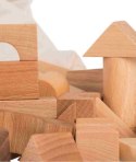 Drewniane Klocki w Worku - Naturalne, 100 elementów