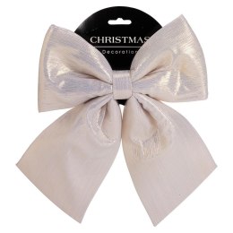 Kokarda dekoracyjna szampańska 28 cm