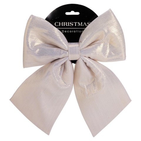 Kokarda dekoracyjna szampańska 28 cm