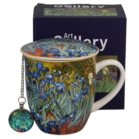 Kubek z zaparzaczem i zawieszką IRISES Van Gogh 400 ml