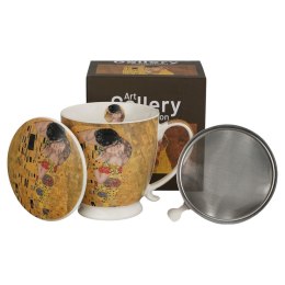 Kubek z zaparzaczem na stopce 510 ml KISS CLASSIC Klimt