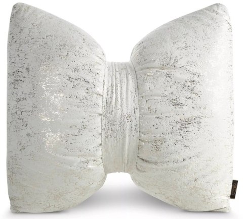 Poduszka w kształcie kokardy KOKARDA1 nadruk krem