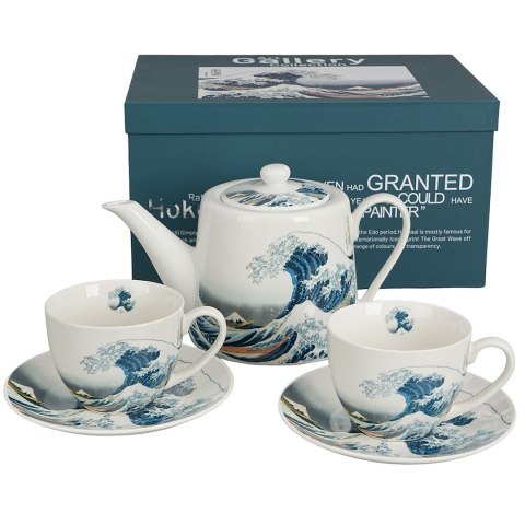 Zestaw dzbanek z filiżankami THE GREAT WAVE Hokusai