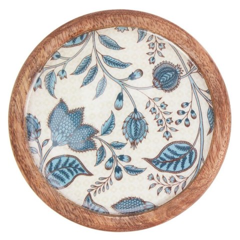 Zestaw podkładek z niebieskim nadrukiem 4 szt. - wzór 2