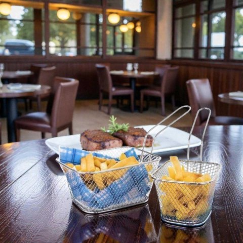 KOSZYK KOSZYCZEK STALOWY DO SERWOWANIA FRYTEK 124459